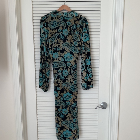 Chasing Unicorns Roadhouse Blues Turquoise Velvet Duster OS - Picture 9 of 10